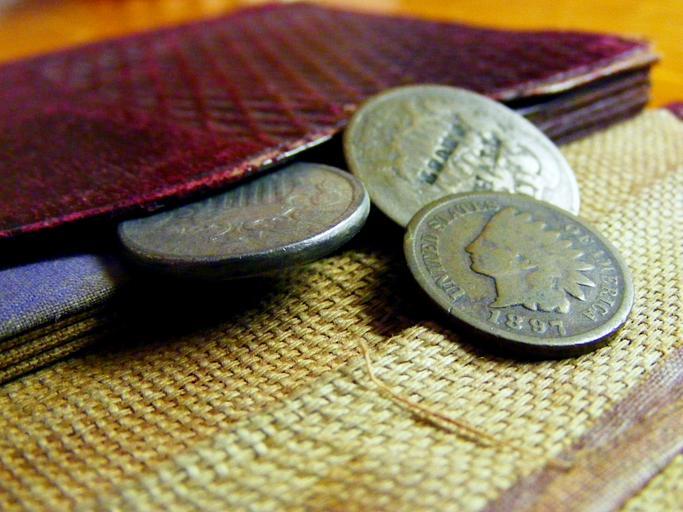 mince u peněženky